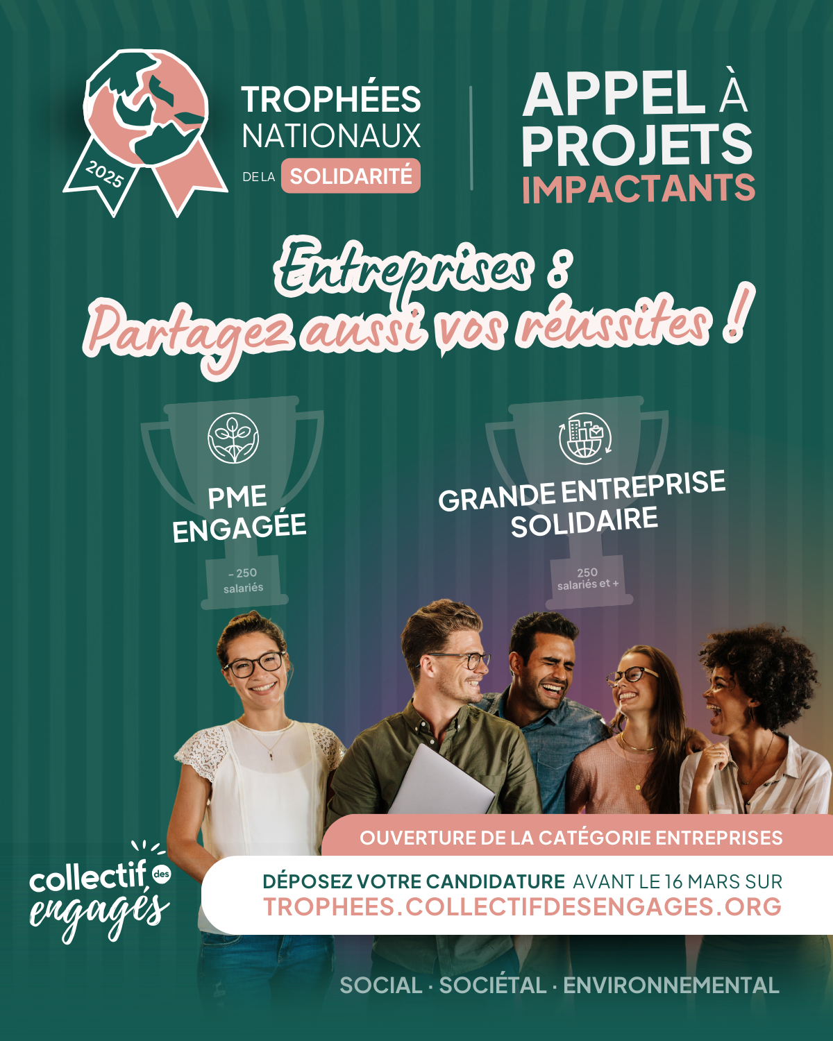 Trophées des Entreprises Engagées 2025 : Candidatez et faites rayonner votre impact !