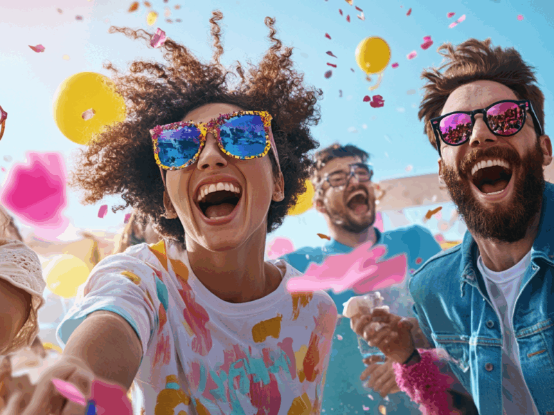 Collaborateurs heureux pendant une séance de yoga ou de team-building en entreprise
