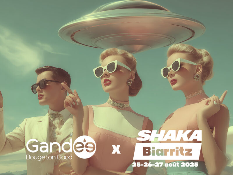 Affiche SHAKA Festival 2025 – Biarritz – Tech, surf et impact solidaire avec Gandee Tags suggérés : shaka festival, gandee, challenge solidaire, tech for good, événement RSE, web3, IA, festival engagé, Biarritz 2025, innovation positive