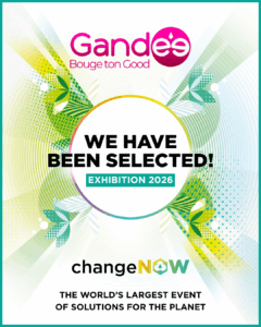 Stand Gandee au ChangeNOW 2026 au Grand Palais — Students for Impact et Bouge ton Good présentés comme solutions pour la planète