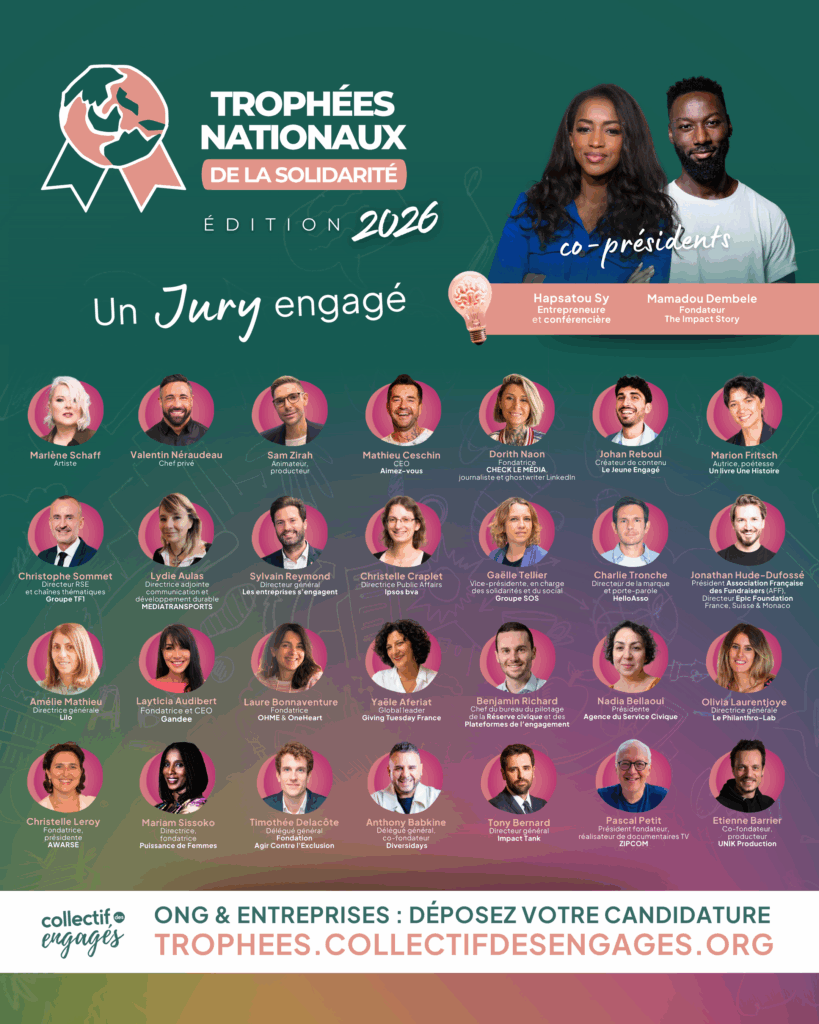 Trophées nationaux de la solidarité 2026 - Hapsatou Sy - Gandee partenaire
